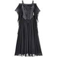 thumbnail image 1 of XUNKUSGA Gothic Dresses for Women Costume Off Shoulder Lace Trumpet Sleeve Plus Size Dress Retro Renaissance Dress, 1 of 5