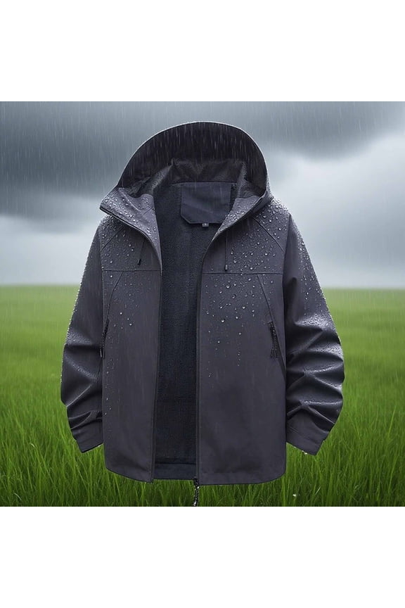 Jackets for Women Lightweight Waterproof Women's Jackets Comfy Softshell Windbreaker Womens Fall Jackets with Hood and Pockets for Camping Travel Workwear S-4XL