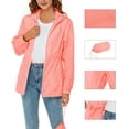 thumbnail image 1 of XUNKUSGA Jackets for Women Waterproof Windproof Fall Jackets for Women 2025 Lightweight Breathable Rain Jacket with Pockets and Hooded S-2XL, 1 of 7