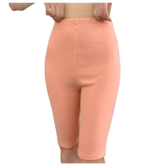 Leggings for Women Fashion Solid Color Womens Pants Comfortable Knee Length Capri Leggings Stretchy Breathable Skin-Friendly Pants for Women M-2XL