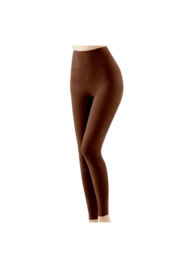 Leggings for Women Soft Wool Base Layer Pants Lightweight Stretchy Soft Womens Leggings Solid Color Warm Full Length Soft Knit Skinny Pants for Women M-2XL Brown