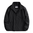 thumbnail image 1 of XUNKUSGA Men's Lightweight Jackets Classic Full Zip Up Laydown Collar Windbreaker Jackets for Men Casual Solid Color Waterproof Outerwear for Men,M, 1 of 5