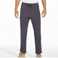 thumbnail image 1 of XUNKUSGA Mens Pants Lightweight Elastic Waist Mens Athletic Pants Water Resistant Breathable Hiking Pants Classic Soild Color 4-Way Stretch Joggers for Men with Zipper Pockets S-4XL Gray, 1 of 2