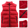 thumbnail image 1 of XUNKUSGA Mens Puffer Vest Casual Stand Collar Sleeveless Zip Up Padded Gilet Winter Warm Down Puffy Vests Lightweight Comfortable Outerwear Vest for Fall Winter XL, 1 of 8