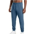 thumbnail image 1 of XUNKUSGA Mens Sweatpants Casual Drawstring Waist Mens Jogger Sweatpants Lightweight Regular Fit Sweatpants for Men Solid Color Slim Fit Athletic Pants with Pockets S-3XL Blue, 1 of 7