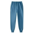 thumbnail image 1 of XUNKUSGA Mens Sweatpants Soft Brushed Fleece Casual Joggers for Men Solid Color Elastic Waist Drawstring Mens Joggers Loose Plain Baggy Sweatpants Men with Pockets S-3XL Blue, 1 of 5