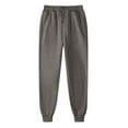 thumbnail image 1 of XUNKUSGA Mens Sweatpants Soft Brushed Fleece Casual Joggers for Men Solid Color Elastic Waist Drawstring Mens Joggers Loose Plain Baggy Sweatpants Men with Pockets S-3XL Gray, 1 of 5