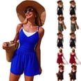thumbnail image 1 of XUNKUSGA One Piece Swimsuit for Women Color Block Modest Bathing Suit with Pockets Loose Athletic Swim Rompers for Women Casual Tummy Control Swimsuits, 1 of 8