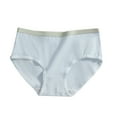 thumbnail image 1 of XUNKUSGA Panties for Girls Solid Color Breathable Mid Waist Cotton Underwear Full Crotch Girls' Panties Lightweight Soft Comfortable Girls Underwear M-XL, 1 of 2