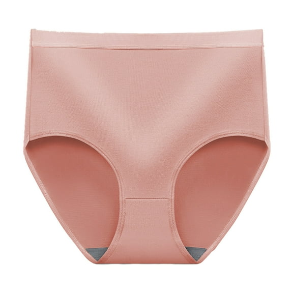 XUNKUSGA Period Underwear Solid Color High Waisted Stretch Fabric Cotton Panties for Women Comfortable Full Coverage Ladies Underwear Panties M-2XL