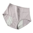 thumbnail image 1 of XUNKUSGA Period Underwear for Women Solid Color High Waisted Ladies Panties Soft Breathable Full Coverage Briefs for Women Cotton Underwear for Women M-2XL, 1 of 6