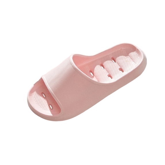 XUNKUSGA Pillow Sandals for Women Fashion Non-Slip Mens Sandals Lightweight Soft Open Toe Shower Shoes Classic Soild Color Couples Indoor and Outdoor Bathroom Sandals 5.5-10.5 Pink