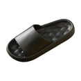 thumbnail image 1 of XUNKUSGA Pillow Sandals for Women Fashion Non-Slip Mens Sandals Lightweight Soft Open Toe Shower Shoes Classic Soild Color Couples Indoor and Outdoor Bathroom Sandals 5.5-10.5 Black, 1 of 4
