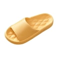 thumbnail image 1 of XUNKUSGA Pillow Sandals for Women Fashion Non-Slip Mens Sandals Lightweight Soft Open Toe Shower Shoes Classic Soild Color Couples Indoor and Outdoor Bathroom Sandals 5.5-10.5 Yellow, 1 of 4