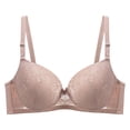 thumbnail image 1 of XUNKUSGA Plus Size Bras for Women Solid Color Comfortable Underwire Push Up Bralettes for Women Fully adjustable straps Women Bras, 1 of 9