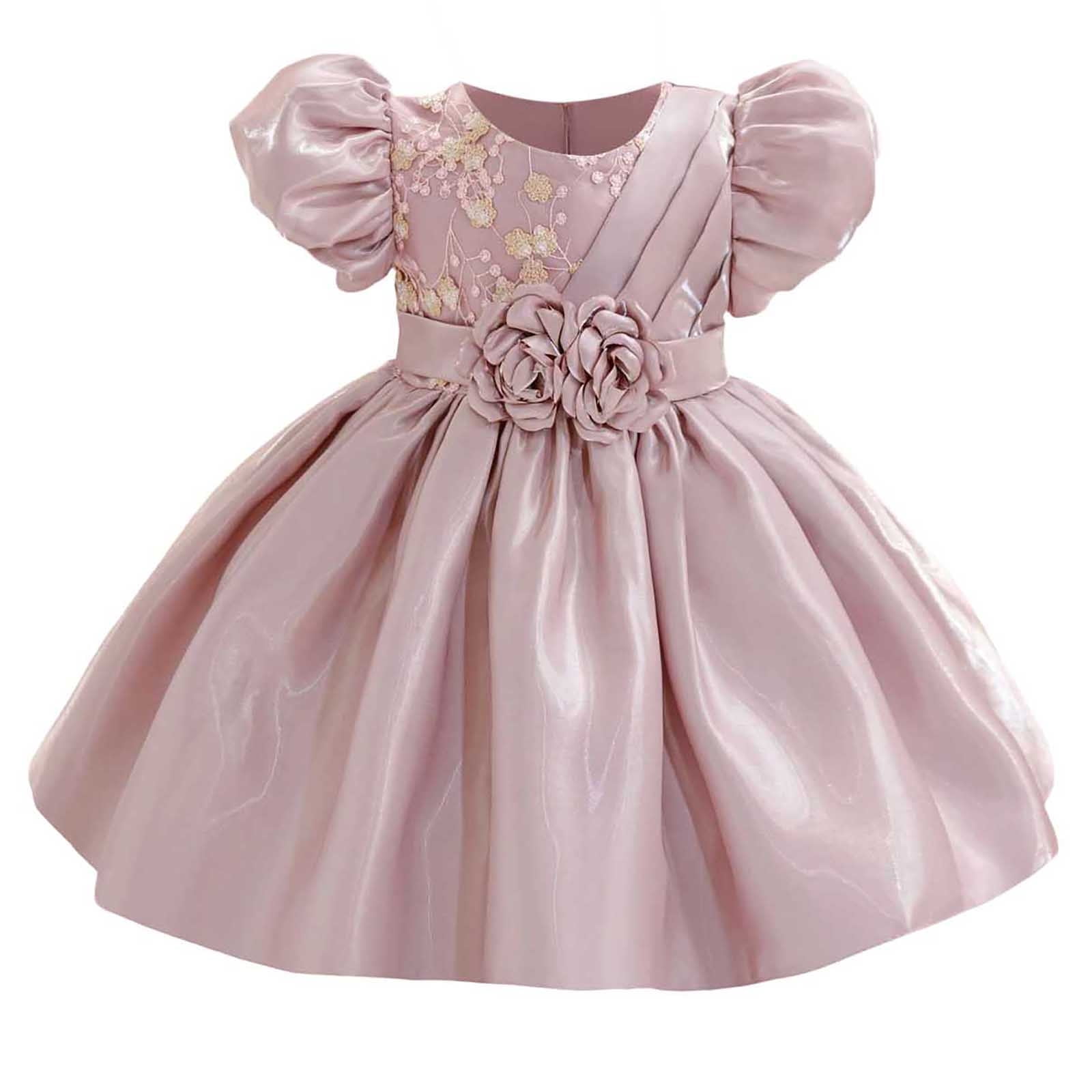 3D Flower Girl Dress
