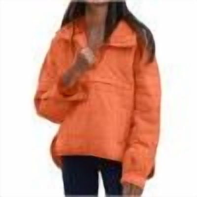 XUNKUSGA Pullover Puffer Jacket Lightweight Down Coats for Women Stand Up Collar Long Sleeve Button Quilted Casual Outerwear Warm Winter Coat with Pockets S-2XL Orange