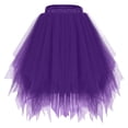 thumbnail image 1 of XUNKUSGA Skirts for Women Star Sequin Tutu Skirts High Waisted Mesh Casual Shirt Solid Color Mesh Skirt Spring Going Out, 1 of 2