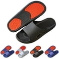 thumbnail image 1 of XUNKUSGA Slippers for Men Soft Open Toe Quick-Dry Anti-Slip House Slippers Lightweight Comfy Shower Slippers Fashion Casual Summer Beach Slippers,9-9.5, 1 of 5
