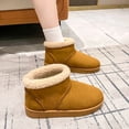 thumbnail image 1 of XUNKUSGA Snow Boots for Women Comfortable Thermal Mini Boots Waterproof Suede Breathable Ankle Boots for Urban Commute Office Wear 36-42 Brown, 1 of 8