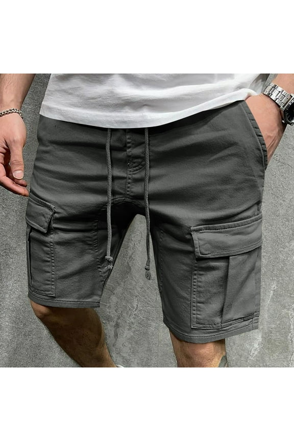 Sweatpants for Men Loose Casual-Linen Drawstring Elastic Waist Trousers for Men Fashion Pleated Cuffed Hem Men's Pants S-4XL