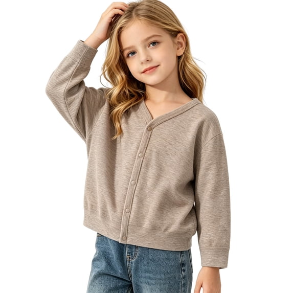 XUNKUSGA Toddler Baby Girl Boy Knit Waffle Knit Cardigan Sweater Basic Long Sleeve V Neck Button Down School Uniforms Cardigan Fall Winter Clothes for 0-4Y