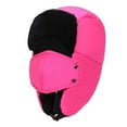 thumbnail image 1 of XUNKUSGA Trapper Hat Winter Thickened Ski Hat with Soft Ear Flap Windproof Warm Plush Ear Protection Protection Men's Winter Hat Pink, 1 of 2