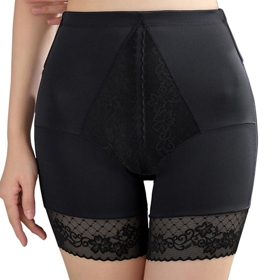 XUNKUSGA Tummy Control Underwear for Women High Waisted shapewear for women Lightweight Slimming Ladies Underwear Panties With Lace Trim Anti-Chafing Boyshort Safety Underwear