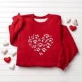 thumbnail image 1 of XUNKUSGA Valentine's Day Sweatshirt for Girls 1-13Y Cute Heart Printed Pullover Tops Oversized Casual Long Sleeve Crewneck Cute Shirts Loose Soft Breathable Sweatshirts for Teen Girls Red, 1 of 4