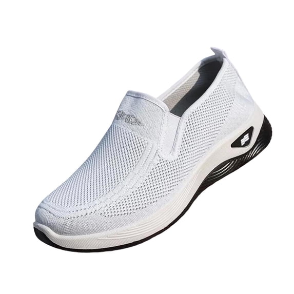 XUNKUSGA Walking Shoes Women Casual Knit Mesh Breathable Shoes for Women Comfortable Arch Support Slip On Shoes Women Lightweight Non Slip Women's Shoes,5.5