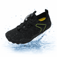 thumbnail image 1 of XUNKUSGA Water Shoes Men Women Summer Quick Dry Wide Toe Non-Slip Aqua Shoes Casual Adjustable Barefoot Sock for Beach Hiking Diving Boating,Black,5.5, 1 of 6
