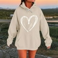 thumbnail image 1 of XUNKUSGA Women Hoodies Fashion Graphic Hoodies for Women Lightweight Casual Pullover Hoodies with Pocket Trendy Drop Shoulder Long Sleeve Clothes For Women S-5XL, 1 of 4