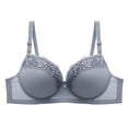 thumbnail image 1 of XUNKUSGA Womens Bras Round Cup Cmofortable Bralettes for Women Fashion Lace Full Coverage Women's Bras for Everyday Wear Soft Bralette Bras for Women L-5XL, 1 of 4