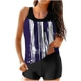 thumbnail image 1 of XUNKUSGA Womens Tankini Bathing Suits Fashion Loose Floral Two Piece Bathing Suits Classic Blouson Tank Top with Boy Shorts Breathable Lightweight Tankini Swimsuits for Women S-2XL, 1 of 6