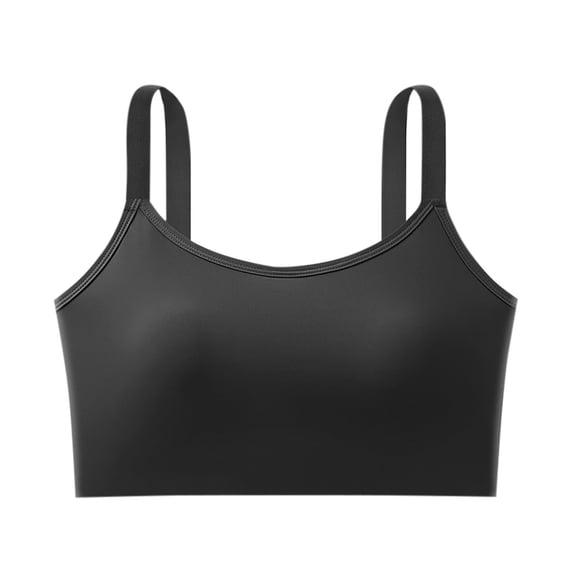 XUNKUSGA Yoga Bra Square Neck Padded Sports Bras for Women Wireless Stretchy Yoga Workout Crop Top Bralettes for Women With Support Workout Bra