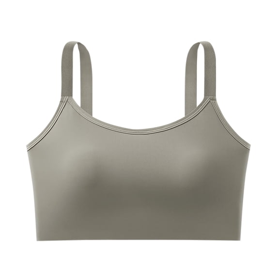 XUNKUSGA Yoga Bra Square Neck Padded Sports Bras for Women Wireless Stretchy Yoga Workout Crop Top Bralettes for Women With Support Workout Bra