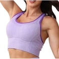 thumbnail image 1 of XUNKUSGA Yoga Bras for Women Solid Color Seamless High Support Racerback Back Bras for Women Fashion Adjustable Straps Push Up Bras Slim Fit Womens Sports Bra, 1 of 8