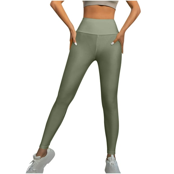 XUNKUSGA Yoga Pants High Waisted Performance Tummy Control Leggings for Women Fashion Neon Stretch Skinny Womens Trousers Running Gym Workout Dance Pants S-XL