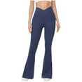 thumbnail image 1 of XUNKUSGA Yoga Pants Yoga Pants Fashion Flare Leggings for Women Crossover High Waisted Bootcut Yoga Pants Tummy Control Gym Workout Pants for Women S-2XL, 1 of 7