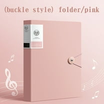 XUNRYAN 30-Pocket Binder with Plastic Sleeves,Art Portfolio Folder with Clear Sheet Protectors,Document Organizer Music Score Folder(Pink) Clearence Sale