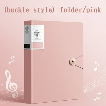 XUNRYAN 30-Pocket Binder with Plastic Sleeves,Art Portfolio Folder with Clear Sheet Protectors,Document Organizer Music Score Folder(Pink) Clearence Sale