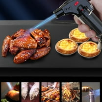 XUNRYAN Butane Torch Lighter with Safe Lock,Flame Mode Kitchen Torch Cooking Torches,Refillable Blow Lighters,Travel Camp Mini Butane Torch(Black) Clearance Sale