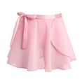 thumbnail image 1 of XUNZOO Kids Girls Ballet Dance Chiffon Skirt Sheer Mini Pull-On Wrap with Waist Tie Pink S, 1 of 6