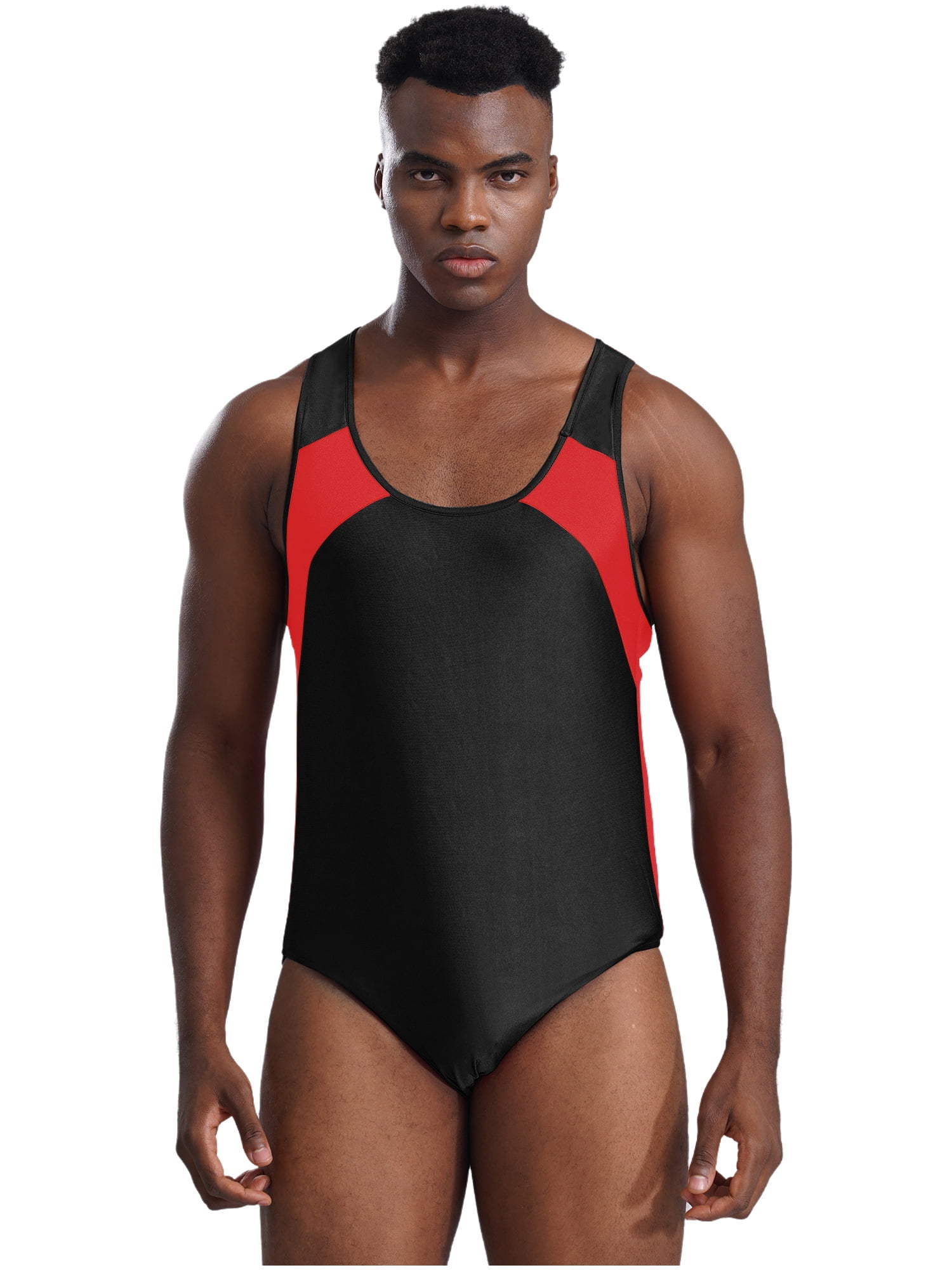Singlet Men XUNZOO Men's Sleeveless Leotard Tanks Bodysuit - Main Image