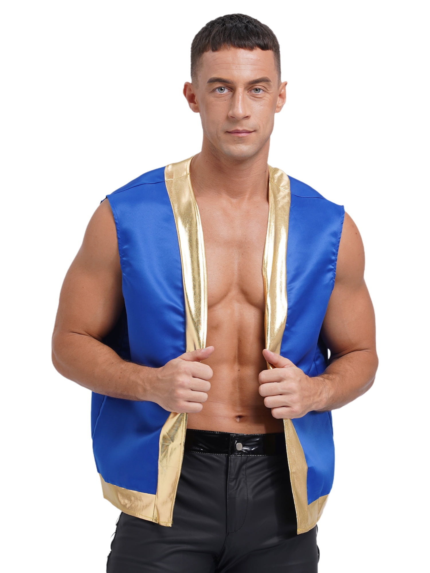 XUNZOO Mens Toad Costume Super Plumber Bros Waistcoat Vest Party Fancy