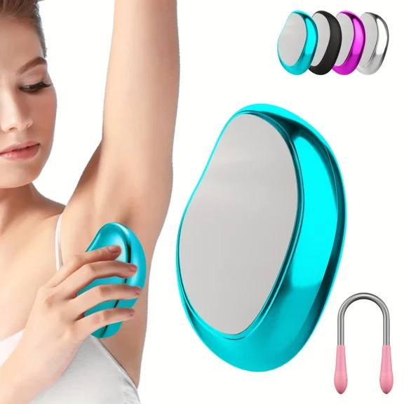 XUPIX Crystal Hair Eraser Physical Hair Removal Tool Reusable Glass Epilator Painless Body Depilation Tool For Legs Arms Back Underarms Portable Mild Hair Remover