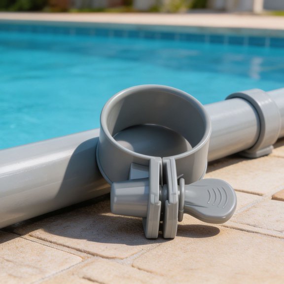 XURICY 1 Pack Adjustable Hose Clamps for 1.25''-1.5'' Above Ground Swimming Pool Replacement ThumbClips Screw Key Clamps for Pool Pipe,Tubing,Filter PumpConnector,LeakProof Seal
