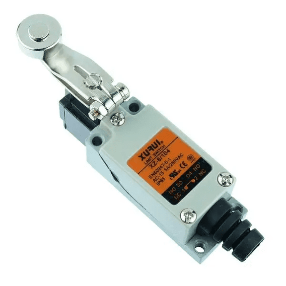 XURUI XZ-8104 Compact Limit Switch, Roller Lever Actuator, 5A 250VAC