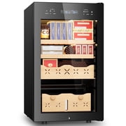 XUTUMM 65L Electric Cigar Humidor,500 Counts Large Capacity,Intelligent Temperature & Humidity Control & Spanish Cedar Wood