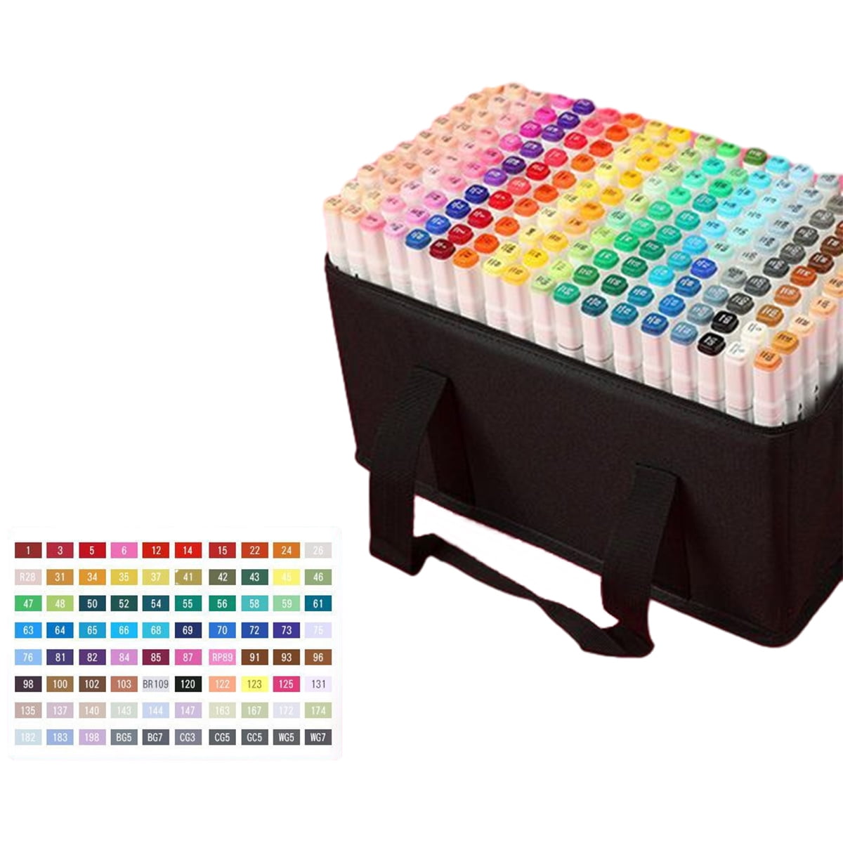 XUWSSF 80 Color Set Of Markers, Poster Design Markers, Double Tip Art Supplies, For Drawing, Sketching And Coloring
